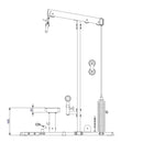 Body-Solid Lat Pulldown og Low Row med Weight Stack - GLM84