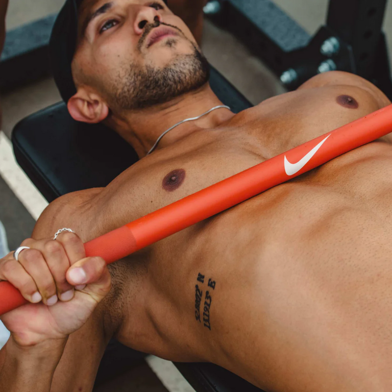 Nike Coated Premium Barbell 20kg - Orange SWOOSH