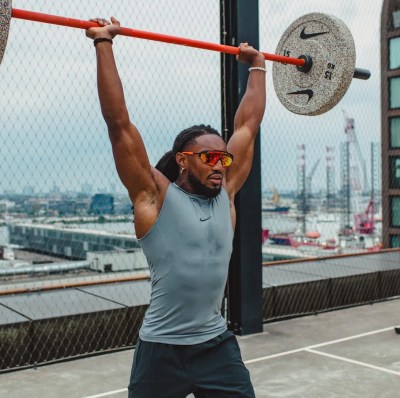 Nike Coated Premium Barbell 20kg - Orange SWOOSH