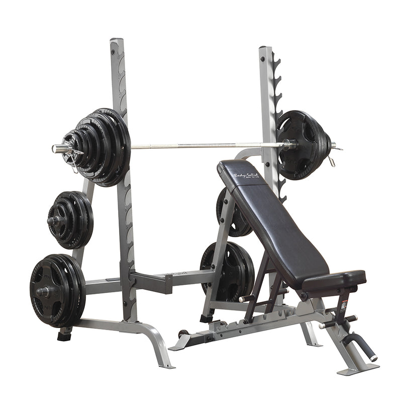 Body-Solid Combo Bench &amp; Squat Rack - SDIB370